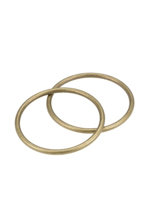 2Pcs O Ring Buckle 1.8-Inch(45mm) Zinc Alloy O-Rings Bronze Tone for Hardware Bags Belts Craft DIY Accessories