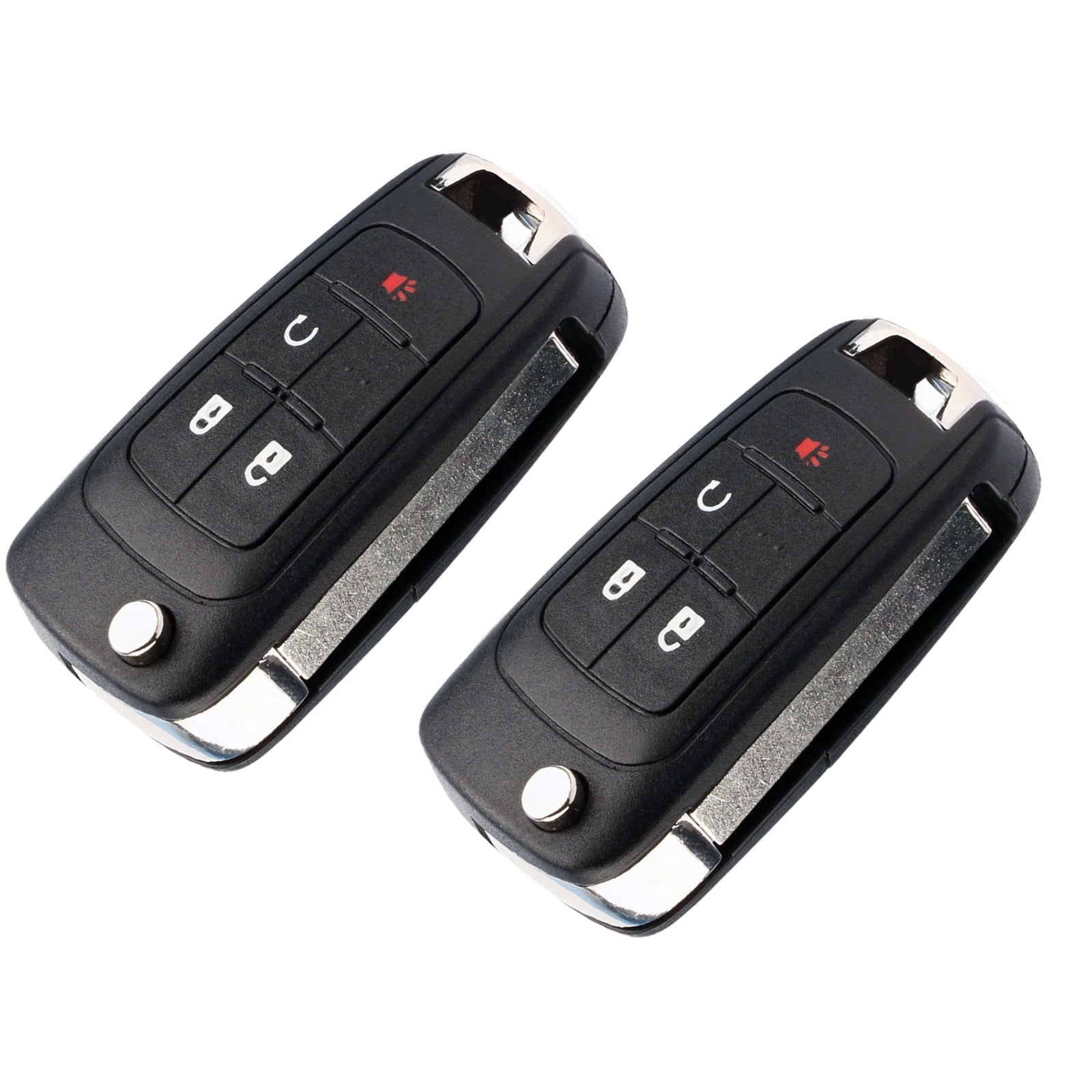 2Pcs OHT01060512 Remote Key Fob for 4 Buttons Car Key Built-in Chip, Remote Start, Wireless Control