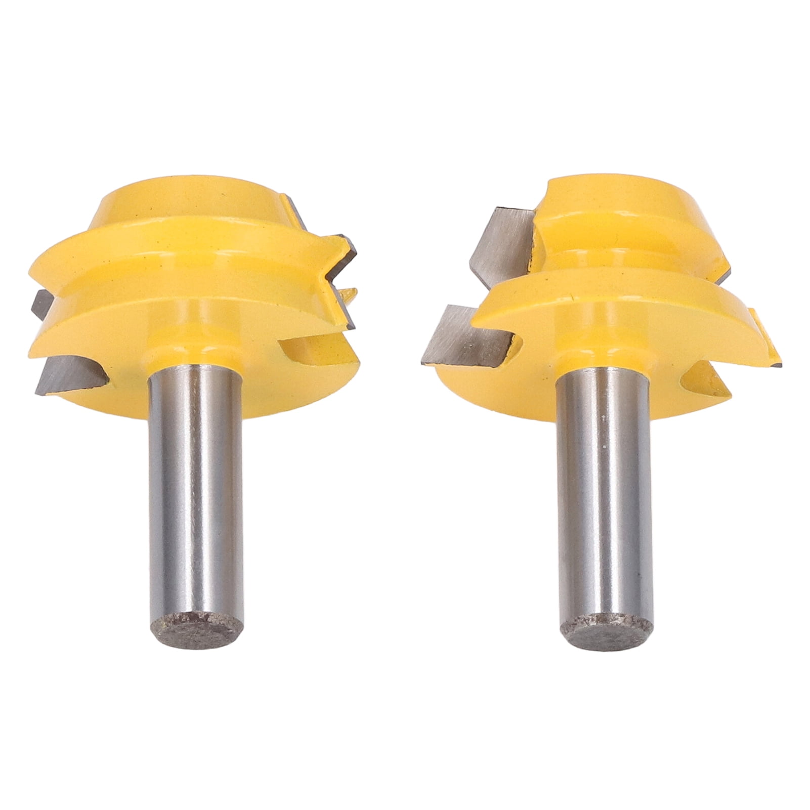 2Pcs Octahedral Tenon Router Bit 45# Steel Tungsten Carbide Barrel ...