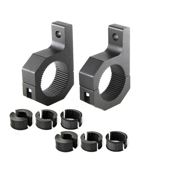 2Pcs Off-Road LED Light Bar Mounting Bracket Universal ATV UTV Roll Cage Whip Light Mount For 1.0 / 1.5 / 1.75 / 2.0 Inches (25.4 / 38.1 / 44.5 / 50.8 mm) Tubing Die-Cast Aluminum Hardware