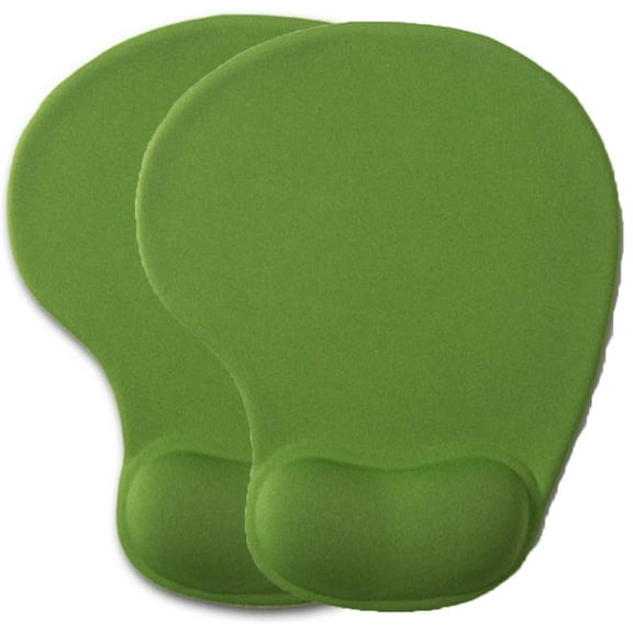 2Pcs Office Mousepad with Gel Wrist Support - Ergonomic Gaming Desktop Mouse Pad Wrist Rest - Design Gamepad Mat Rubber Base for Laptop Computer -Silicone Non-Slip Special-Textured Surface