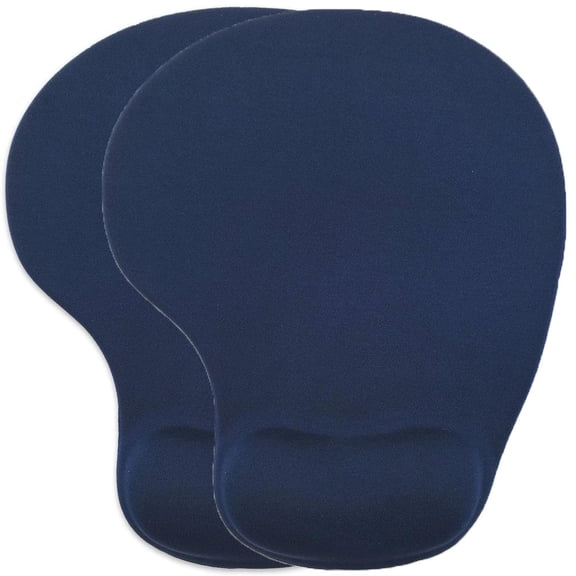 2Pcs Office Mousepad with Gel Wrist Support - Ergonomic Gaming Desktop Mouse Pad Wrist Rest - Design Gamepad Mat Rubber Base for Laptop Computer -Silicone Non-Slip Special-Textured Surface