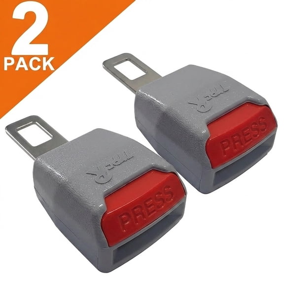 2Pcs Original,Belt Buttons Buckles Width Buckle Up to Safely(grey)