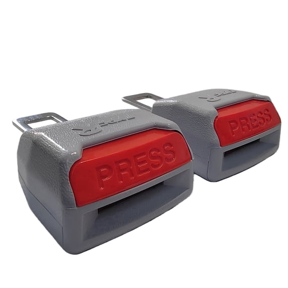 2Pcs Original,Belt Buttons Buckles Width Buckle Up to Safely(grey)