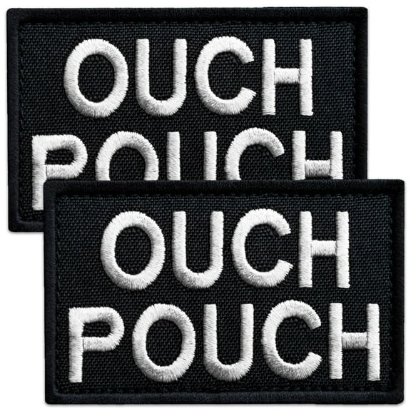 2Pcs Ouch Pouch Patch, Embroidered Medical Ems First Aid Patch