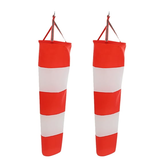 2Pcs Outdoor Garden Windsock Flag Decoration, Multipurpose Hanging Windsock for Yard, Patio, Lawn, Porch, Direction Indicator