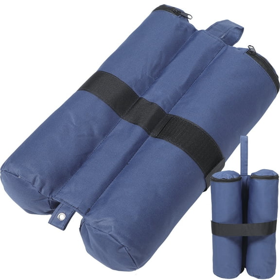 CIMAXIC 2Pcs Weight For Canopy Tent Blue Windproof Oxford Cloth