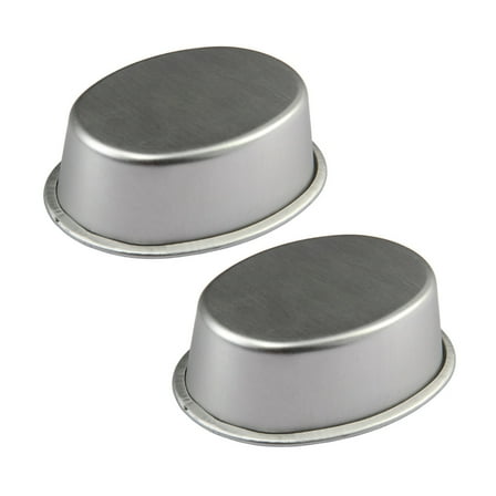 2Pcs Oval Shape Cake Pans NonStick Aluminum Cheese Cake Molds Bakewares Bakings Tool for Kitchen, Bakeries