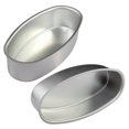 thumbnail image 1 of 2Pcs Oval Shape Cheesecakes Pans NonStick Cake Pans Aluminum Cake Molds Bread Loafs Pans Molds for Oven Bakings, 1 of 13