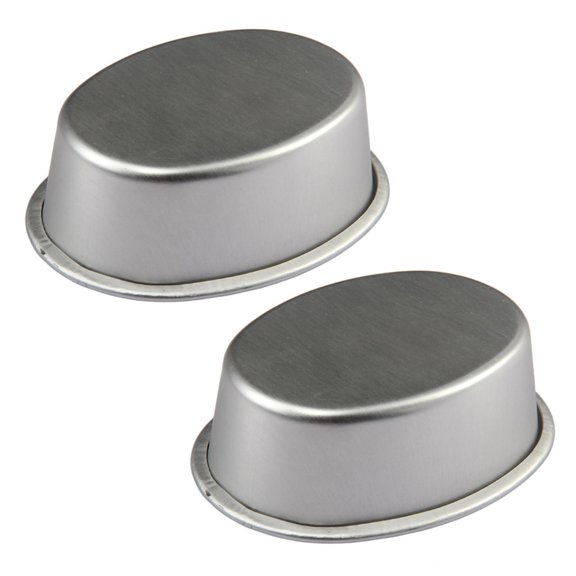 2Pcs Oval Shape Cheesecakes Pans NonStick Cake Pans Aluminum Cake Molds Bread Loafs Pans Molds for Oven Bakings