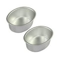 thumbnail image 1 of 2Pcs Oval Shape Nonstick Bakings Tray Cheese Cake Tins Aluminum Cheesecakes Tins Moulds for Oven and Pots Bakings, 1 of 9