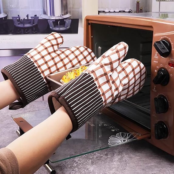 2Pcs Oven Cooking Gloves Glove for Baking Insulated for Kitchen Baking Mitten Cotton Cloth Oven Mittens Kitchen Gloves Kitchen Oven Mittens Kitchen Baking, Dusknt Oven Socks Clearance Sale!