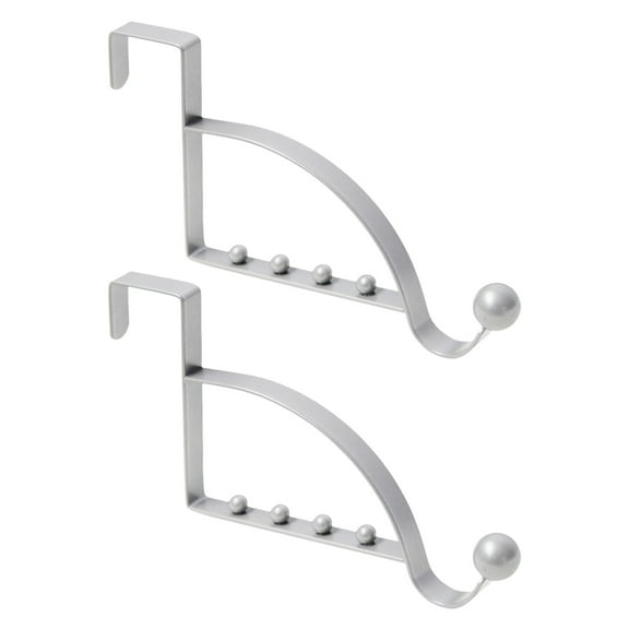 2Pcs Over The Door Hook Door Hanger Hook Rack Door Coat Hanger Over Door Coat Rack for Bathroom,Behind Back of Door
