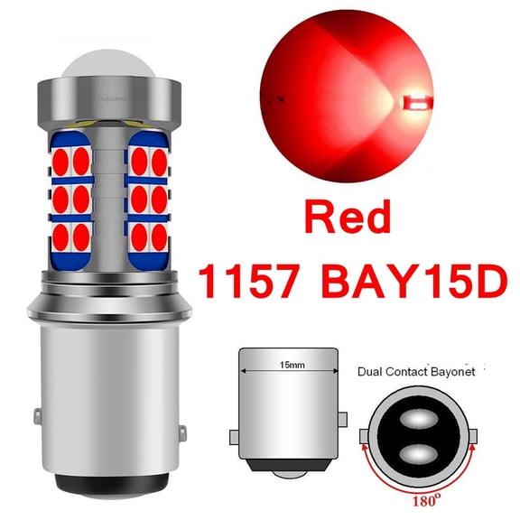 2Pcs P21W LED P21/5W Led Bulbs 1157 BAY15D PY21W BAU15S 1156 BA15S R5W Super Bright Car Brake Light Auto Backup Reverse Lamp 12V