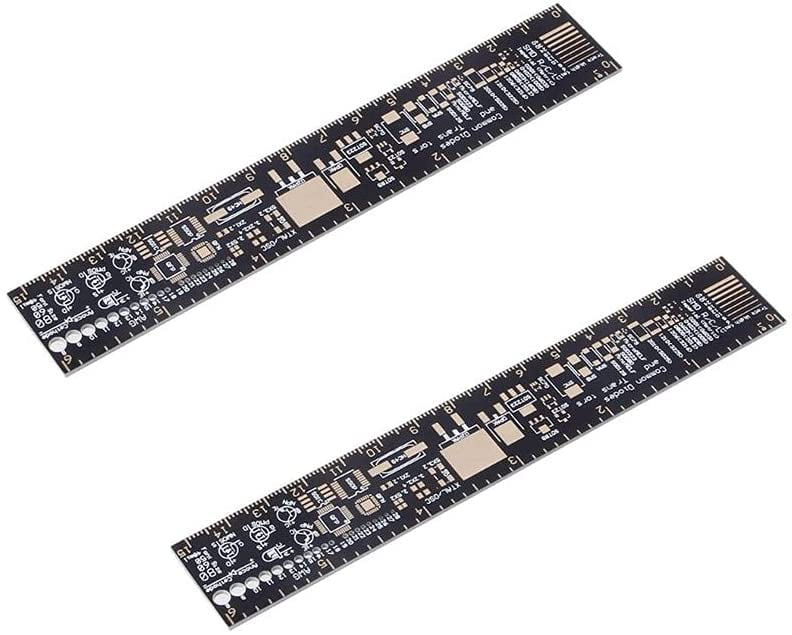 2Pcs PCB Reference Ruler PCB Packaging Units Measuring Tool Resistor ...