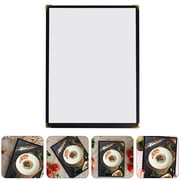 LITINKIMI 2-Pack Clear Menu Covers, Recipe Book Protectors for Restaurant and Home Use