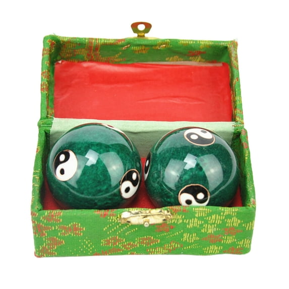 2Pcs/Pair Meditation Ball, Chinese Handballs Finger Exercise Stress Relief for Hand Finger Relaxation