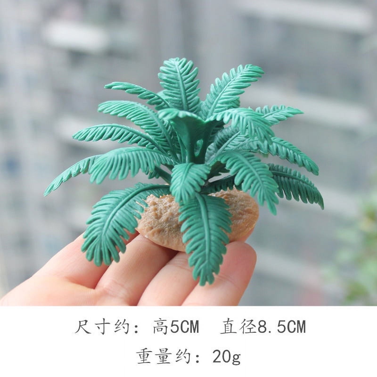 2Pcs Palm Tree Models Landscape Models DIY Miniature Artificial Tree