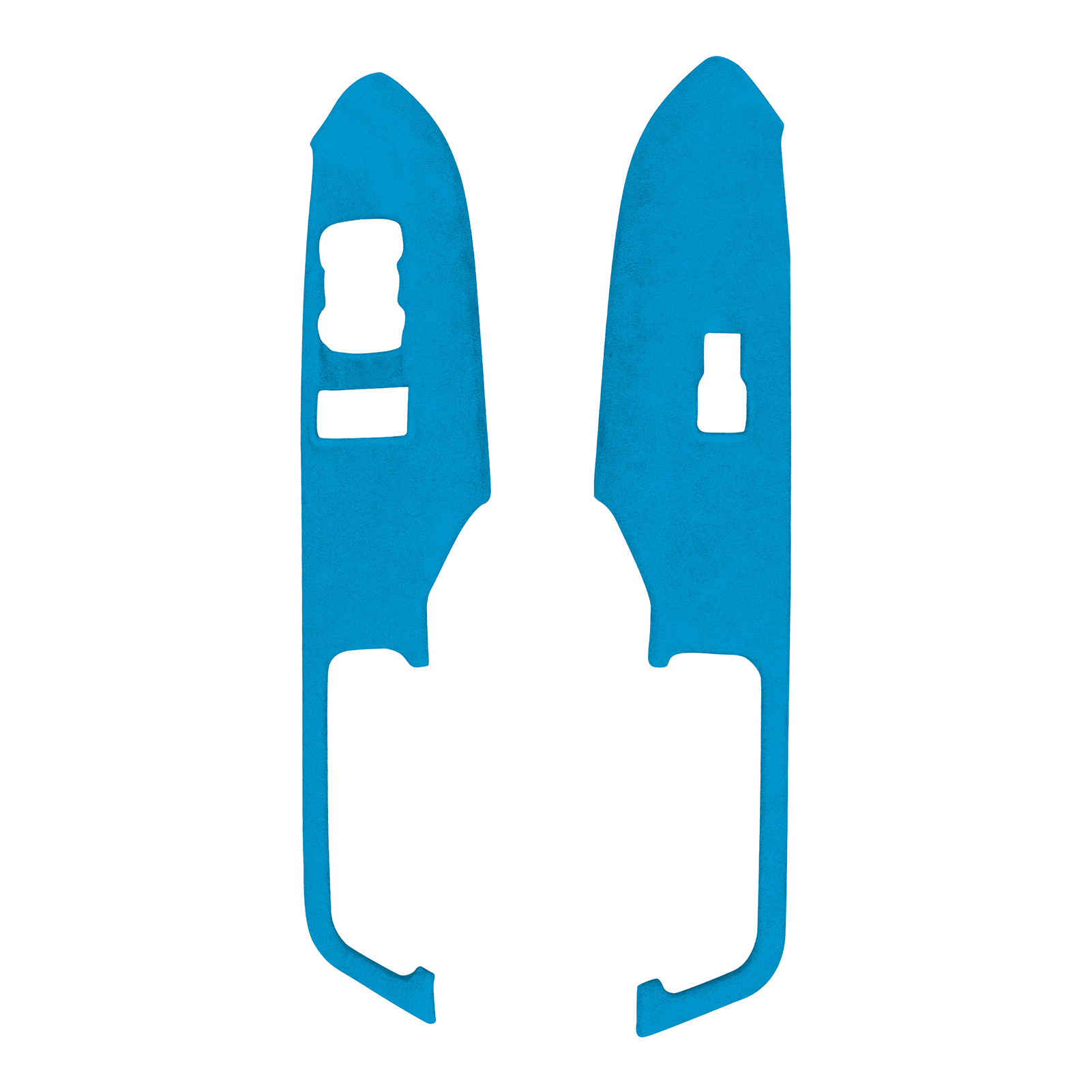 2Pcs Panel Trim Cover Decorative Wear resistant Durable Car style Suede Window Switch Panel