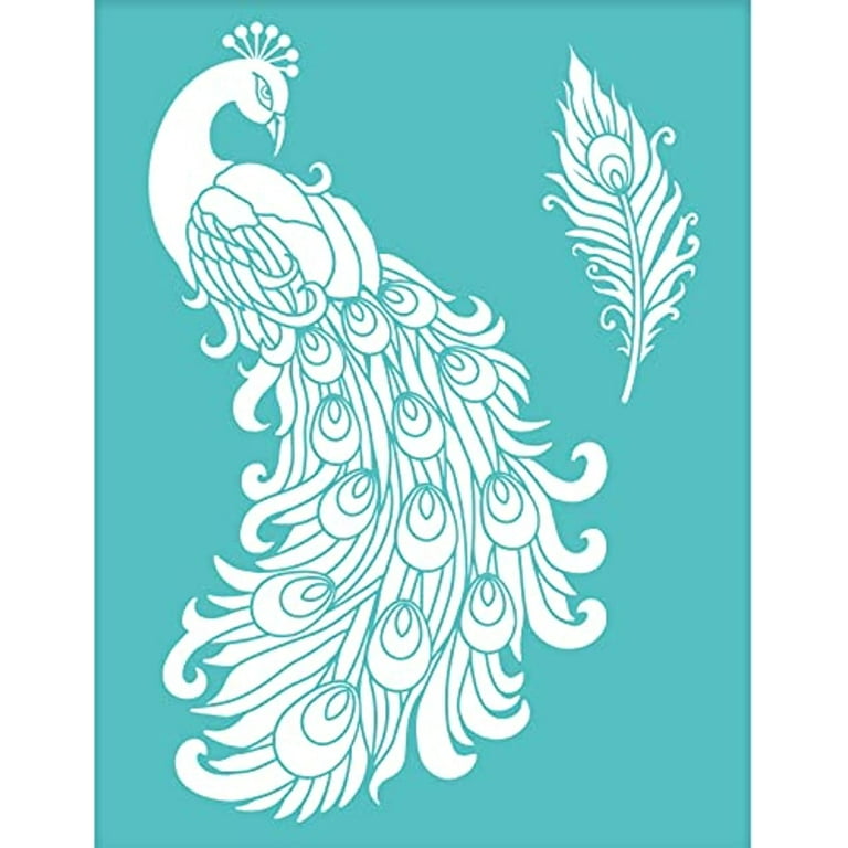 2Pcs Peacock Stencil Self-Adhesive Silk Screen Printing Stencil Reusable Feather Mesh Stencil - Walmart.com 2pcs-peacock-stencil-self-adhesive-silk-screen-printing-stencil-reusable-feather-mesh-stencil-walmart-com