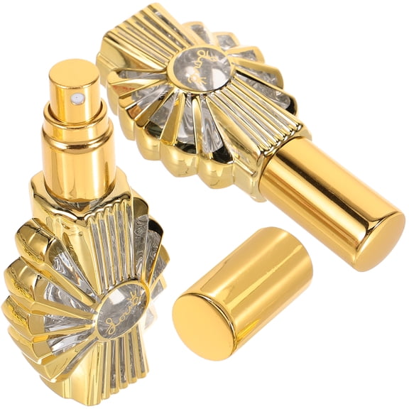 Masteelf Set of 2 Portable 13ml Refillable Glass Perfume Oil Bottles for Fragrance Storage and Travel Use