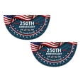 thumbnail image 1 of 2Pcs Personalized Fan Flag America's 250th Anniversary Banner 3x6 ft 1776 2026 Anniversary Bunting Outdoor Hanging Decor with Grommets for Porch Yard, Red 17.7"x35.8", 1 of 6