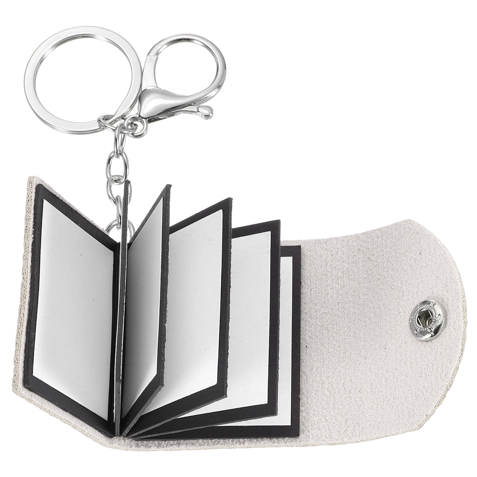 2Pcs Personalized Leather Mini Photo Album Keychain with 10 Pictures ...