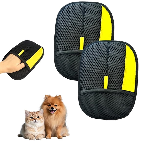 2Pcs Pet Hair Removal Gloves Tool Magic Brush Electrostatic Pet Hair Remover for Cats Dogs