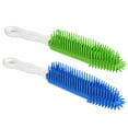 thumbnail image 1 of 2Pcs Pet Hair Remove Brush, Portable Dogs Cats Hair&Lint Remover Brush Rubber Massage Brush for Furniture, Car Interiors, Carpet (Blue and Green), 1 of 7