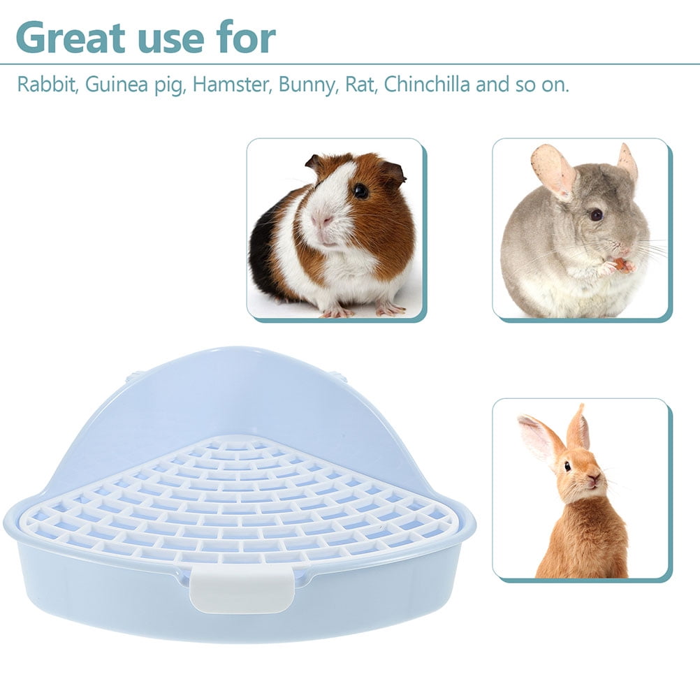 2Pcs Pet Litter Box Pet Potty Bunny Litter Box Rabbit Potty Toilet Box