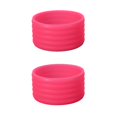 thumbnail image 1 of 2Pcs Pickleball Paddle Grip Band Elastic Badminton Table Tennis Racket Overgrip Handle Silicone Anti-slip Ring Pickleball Accessories -One Size,Round,Pink, 1 of 8