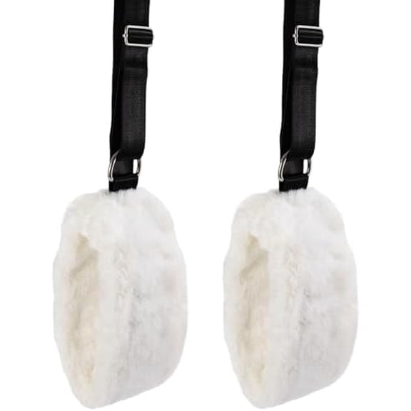 2Pcs Pilates Straps for Reformer,Pilates Reformer Accessories,Adjustable Pilates Fuzzies Straps Plush Cuffs for Pilates Cadillac Reformer,Yoga Pilates Equipment for Home Gym Workou$$Other