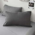 thumbnail image 1 of 2Pcs Pillow Protectors with Zip - Isolation Pillow Cover - Standard Size Pillow Cases Set of 2 Wrinkle Fade Resistant , Super Soft & Breathable White Pillow Case (29.13x18.89x0.78in,Gray), 1 of 7