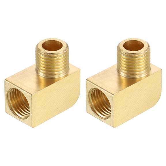 2Pcs Pipe Fitting 90 Degree Barstock Street Elbow M10 Male x M10 Female Pipe