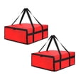 thumbnail image 1 of 2Pcs Pizza Carrier Insulated Bags Large For Deliveries, Insulated Pizza Carrier Delivery Bag 15.7X15.7X5.9" Food Bag For Personal And Professional Use, 15.7X15.7X5.9", 1 of 7