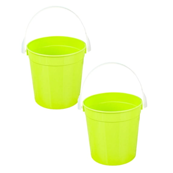 2Pcs Buckets For Drinks 32oz Buckets With Lids And Handles Snowflake Cookie Drink Bucket For Drinks Snacks Summer Pool Party And Supplies Glass&Bottle