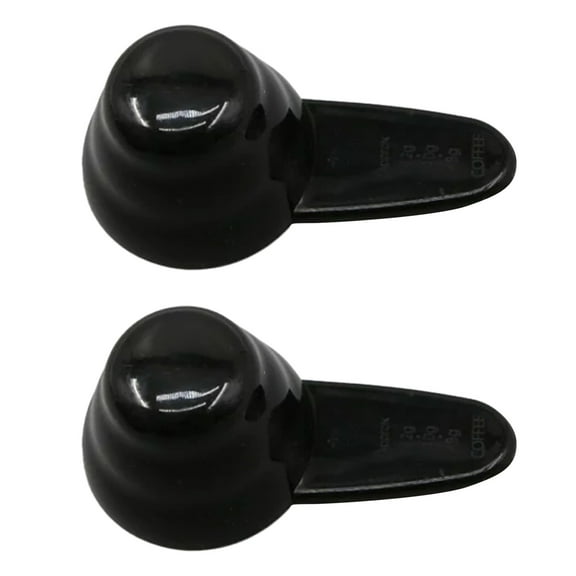 2Pcs Plastic Coffee Scoop with Scale 12g Measuring Scoop Baking Utensil for Ground Coffee, Tea, Sugar, Flour, Kitchen Tools for Daily Use,Black