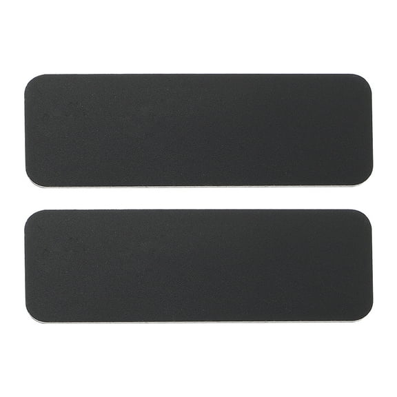 Customizable PVC Name Badges for School with Pin Back Black Color 2 Pieces