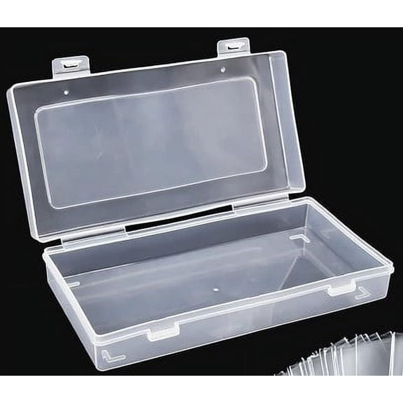 RENACLIPY 2Pcs Plastic Money Holder for Cash with Lid Transparent Organizer Box