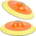 thumbnail image 1 of 2Pcs Plastic Flexible Edge Polishing Buffing Hook and Loop Backing Pad Polishing Machine Replacement Parts with Sponge Dark Orange 150x40mm Diy, 1 of 6