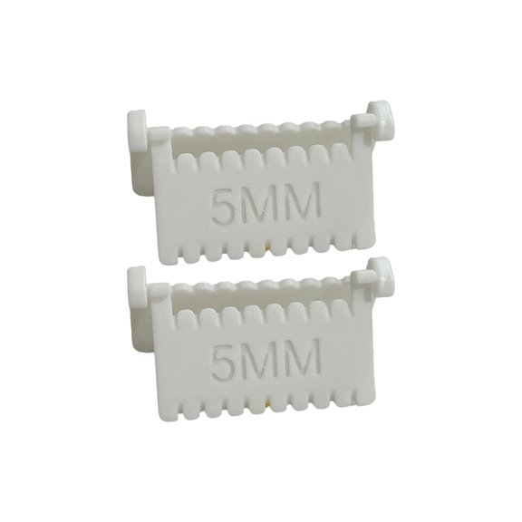 2Pcs Plastic Hinged Quilting Template Ruler Edges Sewing Guide with Scale Markings for Garment Pattern Making Stitching