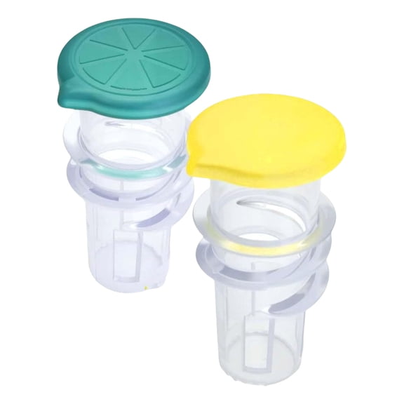 2Pcs Plastic Juicer Washable Manual Juicer Clear Juices Extractors Plastic Manual Citruses Squeezer for Cocktails Drink