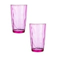 thumbnail image 1 of 2Pcs Reusable Tumblers Drinkware Unbreakable Water Glasses Cups Stackable & Dishwasher Safe for Home Outdoors Restaurant,20oz(Deep Pink), 1 of 5
