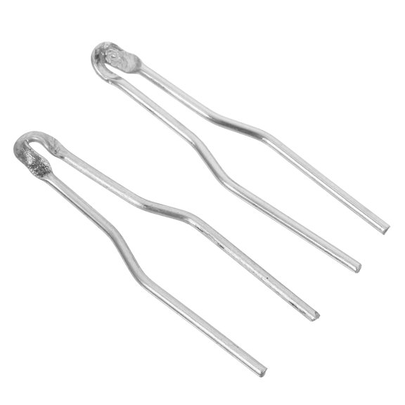 2Pcs Plated Silver Pyrography Wire Nibs Replacement Tips for Wood Burning Pen Durable and Compact