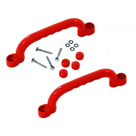 2Pcs Playground Accessories Playground Safety Handle for Swingset Treehouse red