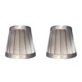thumbnail image 1 of 2Pcs Pleated Lamp Shades,Small Lamp Shades,Small Replacement Lampshade,Fabric Pleated Lampshades,Pleated Bell Shades,for Table Lamps,Floor Lamps and Bedside Lamps,(Silver 2PCS,3.15x4.72x4.33 in), 1 of 3