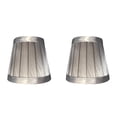 thumbnail image 1 of 2Pcs Pleated Lamp Shades,Small Lamp Shades,Small Replacement Lampshade,Fabric Pleated Lampshades,Pleated Bell Shades,for Table Lamps,Floor Lamps and Bedside Lamps,(Silver 2PCS,3.15x4.72x4.33 in), 1 of 3