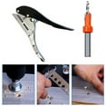 thumbnail image 1 of 2Pcs Plier Card Hole Punch Set With Countersink Drill Punches Woodworking Tool, 1 of 9