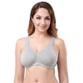 thumbnail image 1 of 2Pcs Plus Size Bras fro Women Underwear Cotton Full Large Cup Seamless Wireless Ultra-thin Women Bras Minimizer Brassiere A B C D E F, 1 of 1