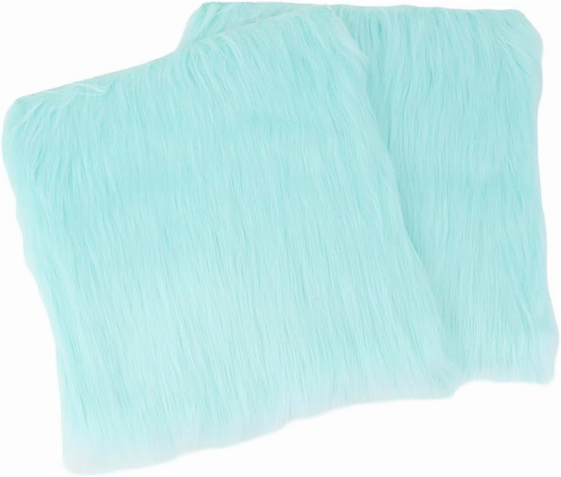 2Pcs Plush Fur Area Rug School Locker Rugs 12 x 12 Mini Square Fluffy ...